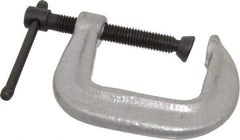 Gibraltar - Light-Duty 1-1/2" Max Opening, 1-1/2" Throat Depth, Cast Iron Standard C-Clamp - 400 Lb Capacity, 0" Min Opening, Standard Throat Depth, Malleable Cast Iron Screw - All Tool & Supply