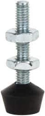 De-Sta-Co - 10-32 Carbon Steel Cap Tip Clamp Spindle Assembly - 25.65mm Thread Length, 35.05mm OAL, Flat Tip Cap, 0.56" Tip Surface Diam, Use with Toggle Clamps - All Tool & Supply