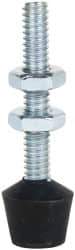 De-Sta-Co - 1/4-20 Carbon Steel Cap Tip Clamp Spindle Assembly - 40.13mm Thread Length, 54.1mm OAL, Flat Tip Cap, 0.63" Tip Surface Diam, Use with Toggle Clamps - All Tool & Supply