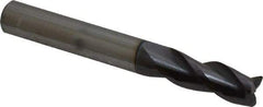 ProMax - 5/16", 3 Flute, Single End, Solid Carbide, 0.02" Corner Radius End Mill - 2-1/2" OAL, 35° Helix, Right Hand Flute, 3/4" LOC, Right Hand Cut - All Tool & Supply