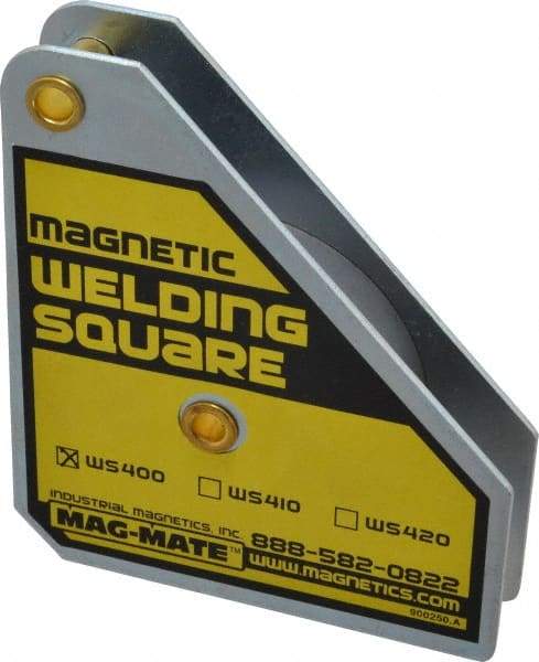 Mag-Mate - 3-3/4" Wide x 3/4" Deep x 4-3/8" High, Rare Earth Magnetic Welding & Fabrication Square - 75 Lb Average Pull Force - All Tool & Supply
