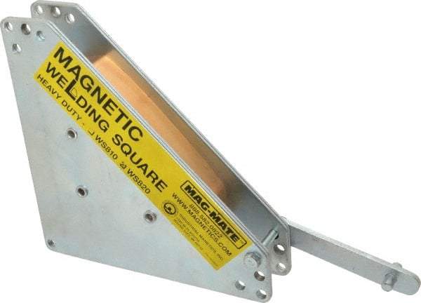 Mag-Mate - 8" Wide x 1-5/8" Deep x 8" High, Rare Earth Magnetic Welding & Fabrication Square - 325 Lb Average Pull Force - All Tool & Supply