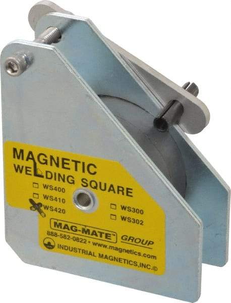 Mag-Mate - 3-3/4" Wide x 1-1/2" Deep x 4-3/8" High, Rare Earth Magnetic Welding & Fabrication Square - 150 Lb Average Pull Force - All Tool & Supply