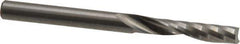 Onsrud - 1/4" Cutting Diam x 1-1/4" Length of Cut, 1 Flute, Upcut Spiral Router Bit - Uncoated, Right Hand Cut, Solid Carbide, 3" OAL x 1/4" Shank Diam, Single Edge, 21° Helix Angle - All Tool & Supply