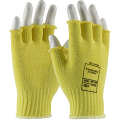 ‎07-K259/M Gloves w/Kevlar Brand - 100% Kevlar - Half Finger - 7 Gauge M. Wgt. - Exact Industrial Supply