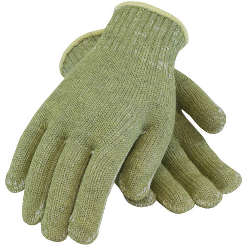 07-KA740/M Gloves W/ACP Technology - Kevlar ACP 7 Gauge Seamless Knit - Econ. Wgt - Polyester Line - Green