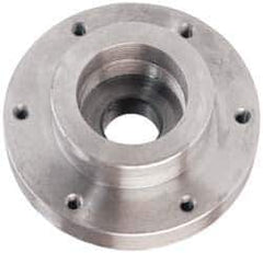 Buck Chuck Company - Adapter Back Plate for 6" Diam Self Centering Lathe Chucks - 2-3/16 - 10 Mount, 2.192" Through Hole Diam, 4.906mm ID, 6-1/2" OD, 0.947" Flange Height, Steel - All Tool & Supply