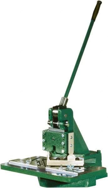 Tennsmith - 6 x 6" Notching Dimension, Metal Notcher - 1.25mm Max Mild Steel Capacity - All Tool & Supply