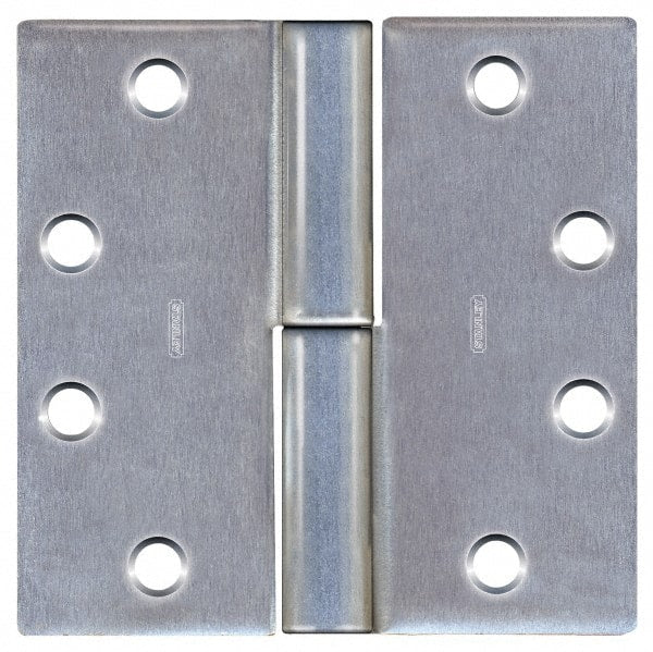 Stanley - 4-1/2" Long x 4-1/2" Wide 304 Stainless Steel Full Mortise Commercial Hinge - All Tool & Supply