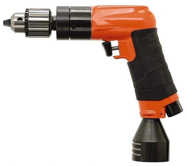 Dotco - 1/2" Keyed Chuck - Pistol Grip Handle, 3,200 RPM, 1.4 hp, 90 psi - All Tool & Supply