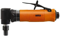 Dotco - 1/4" Collet, Angle Handle, Air Angle Die Grinder - 20,000 RPM, Rear Exhaust, 23 CFM, 0.4 hp, 90 psi, 1/4" Inlet - All Tool & Supply