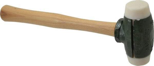 Garland - 2 Lb Head 1-1/2" Face Nylon Split Head Hammer - 12-1/2" OAL, Wood Handle - All Tool & Supply