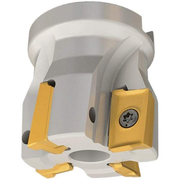 Iscar - 5 Inserts, 2-1/2" Cut Diam, 1" Arbor Diam, 0.787" Max Depth of Cut, Indexable Square-Shoulder Face Mill - 0/90° Lead Angle, 1.77" High, 3M AXKT 2006 Insert Compatibility, Series Mill2000 - All Tool & Supply