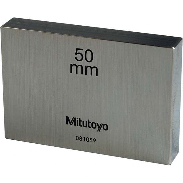 Mitutoyo - 50mm Steel Rectangular Gage Block - All Tool & Supply