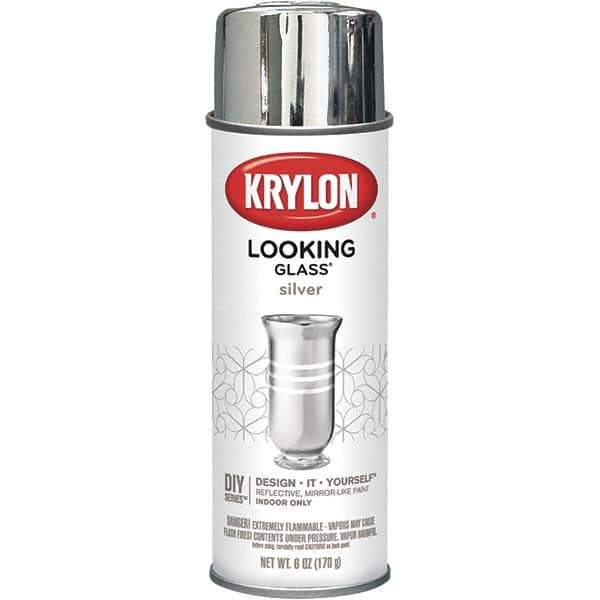 Krylon - Silver, Gloss, Looking Glass Paint Spray Paint - 6 oz Container - All Tool & Supply