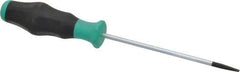 Wera - 181mm OAL Standard Slotted Screwdriver - 100mm Blade Length, Round Shank, Ergonomic Handle - All Tool & Supply