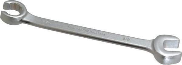 Proto - 5/8 x 5/8", Satin Finish, Combination Flare Nut Wrench - 12 Points, 7-5/8" OAL, Steel, Double End Head - All Tool & Supply