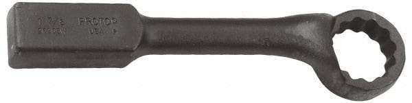 Proto - 2-7/16" 12 Point Striking Box Wrench - Single End, 3-13/16" Head Diam x 1-1/2" Head Thickness, 13-1/2" OAL, Steel, Black Finish, 60° Offset - All Tool & Supply