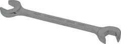 Proto - 12mm Standard Open End Wrench - 5-1/4" OAL, Double End, Chrome Finish, 15° & 60° Head Angle - All Tool & Supply