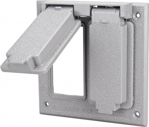 Cooper Crouse-Hinds - Electrical Outlet Box Aluminum Weatherproof Cover - Includes Gasket - All Tool & Supply