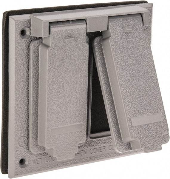 Cooper Crouse-Hinds - Electrical Outlet Box Aluminum Weatherproof Cover - Includes Gasket - All Tool & Supply