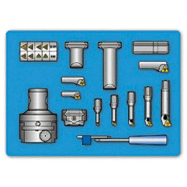 Iscar - Manual Modular Boring Head - 0.2362 to 4-1/4 Inch Bore Diameter, Integral Shank, Modular Connection Shank - Exact Industrial Supply