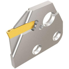 Iscar - Left Hand, 1.4mm Insert Width, 0.63 Inch Max Depth of Cut, Indexable Cutoff and Grooving Support Blade - DGAD 1.4B-D16 - All Tool & Supply