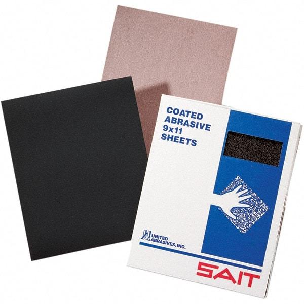 Sait - 400 Grit, Aluminum Oxide Sanding Sheet - 11" Long x 9" Wide, Super Fine Grade, C Weighted Paper Backing - All Tool & Supply