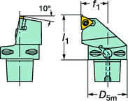 C4-266RFGZ27050-16 CoroThread® 266 Coromant Capto® Toolholder - All Tool & Supply