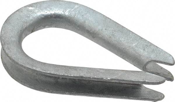 Value Collection - 1/8" Wire Rope Thimble Clip - Steel, Galvanized - All Tool & Supply