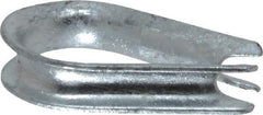 Value Collection - 1/4" Wire Rope Thimble Clip - Steel, Galvanized - All Tool & Supply