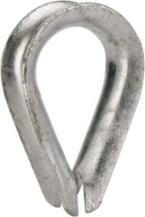 Value Collection - 1/2" Wire Rope Thimble Clip - Steel, Galvanized - All Tool & Supply