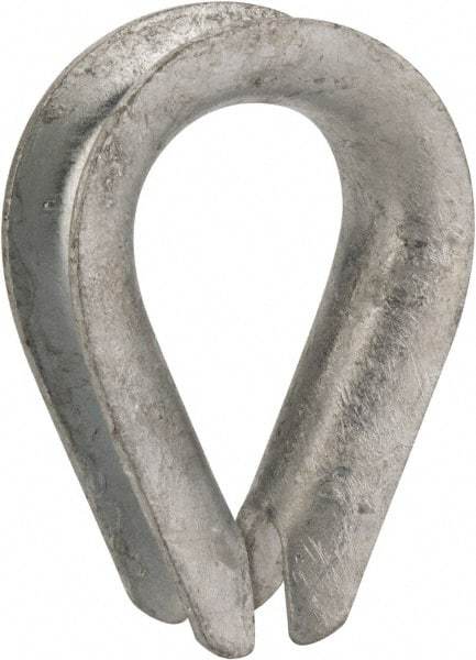 Value Collection - 5/8" Wire Rope Thimble Clip - Steel, Galvanized - All Tool & Supply