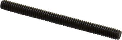 Value Collection - 1/4-20 3" OAL Fully Threaded Stud - Carbon Steel, Plain Finish - All Tool & Supply