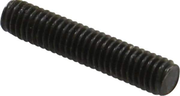 Value Collection - M6x1.0 30mm OAL Fully Threaded Stud - Carbon Steel, Plain Finish, Metric - All Tool & Supply