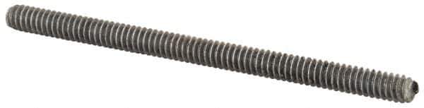 Value Collection - #10-24 3" OAL Fully Threaded Stud - Aluminum, Plain Finish - All Tool & Supply