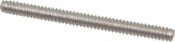 Value Collection - #6-32 1-1/2" OAL Fully Threaded Stud - Stainless Steel, Plain Finish - All Tool & Supply