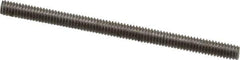 Value Collection - #8-32 2-1/2" OAL Fully Threaded Stud - Stainless Steel, Plain Finish - All Tool & Supply