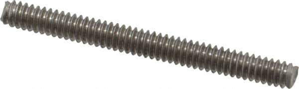 Value Collection - #10-24 2" OAL Fully Threaded Stud - Stainless Steel, Plain Finish - All Tool & Supply