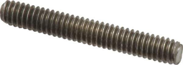 Value Collection - 1/4-20 1-3/4" OAL Fully Threaded Stud - Stainless Steel, Plain Finish - All Tool & Supply