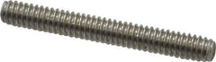 Value Collection - 1/4-20 2" OAL Fully Threaded Stud - Stainless Steel, Plain Finish - All Tool & Supply