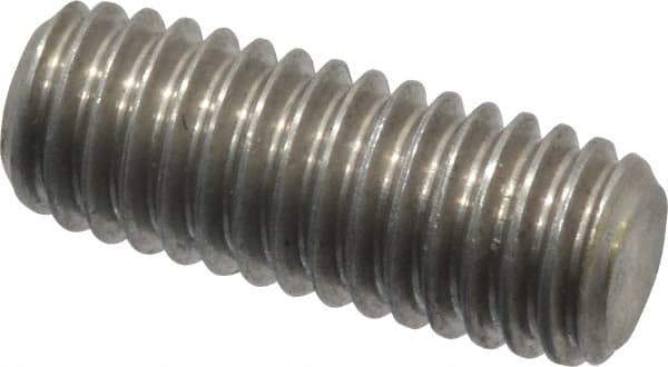 Value Collection - 3/8-16 1" OAL Fully Threaded Stud - Stainless Steel, Plain Finish - All Tool & Supply