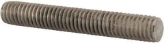 Value Collection - 3/8-16 2-1/2" OAL Fully Threaded Stud - Stainless Steel, Plain Finish - All Tool & Supply