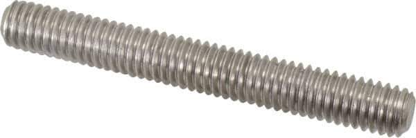 Value Collection - 3/8-16 3" OAL Fully Threaded Stud - Stainless Steel, Plain Finish - All Tool & Supply