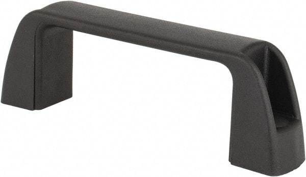 J.W. Winco - 3.68" Center to Center, Black Matte Finish Plastic Pull Handle - 1.18" Long, 1.42" High - All Tool & Supply