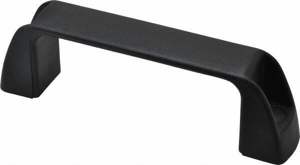 J.W. Winco - 4.61" Center to Center, Black Matte Finish Plastic Pull Handle - 1.34" Long, 1.61" High - All Tool & Supply