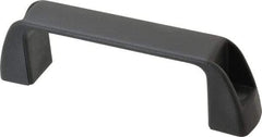 J.W. Winco - 5.2" Center to Center, Black Matte Finish Plastic Pull Handle - 1.46" Long, 1.77" High - All Tool & Supply