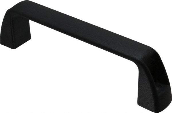 J.W. Winco - 7.05" Center to Center, Black Matte Finish Plastic Pull Handle - 1.65" Long, 1.97" High - All Tool & Supply