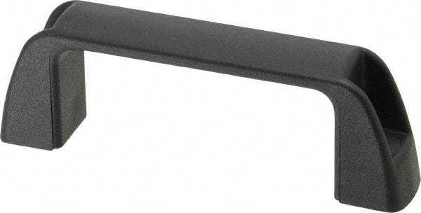 J.W. Winco - 95.5mm Center to Center, Black Matte Finish Plastic Pull Handle - 30mm Long, 36mm High - All Tool & Supply