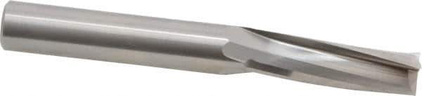 Onsrud - 1/2" Cutting Diam x 1-5/8" Length of Cut, 3 Flute, Upcut Spiral Router Bit - Uncoated, Right Hand Cut, Solid Carbide, 4" OAL x 1/2" Shank Diam, Three Edge, 10° Helix Angle - All Tool & Supply